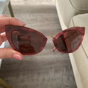 Max mara burgundy cat eye sunglasses Clearance